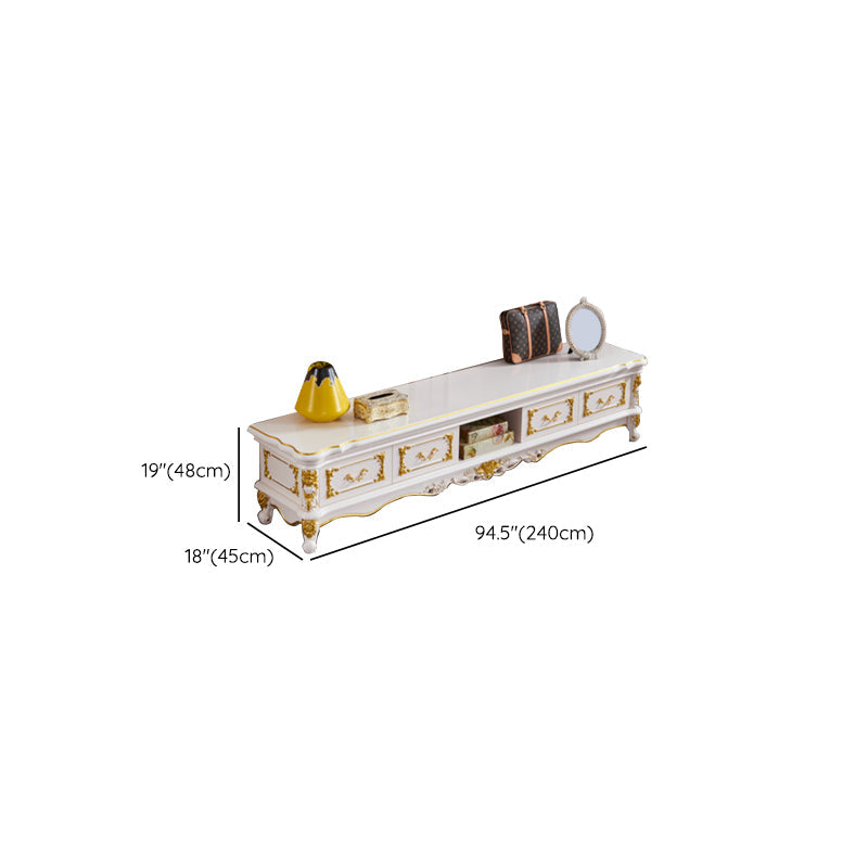 Open Storage Stand Console Traditional TV Media Console with Drawers Clearhalo 'furn' 'furn_tv_stands_entertainment_centers' 'Furniture' 'Living Room Furniture' 'TV Stands & Entertainment Centers' 'TV Stands & Media Storage Furniture' 'tv_stands_entertainment_centers' 6865485