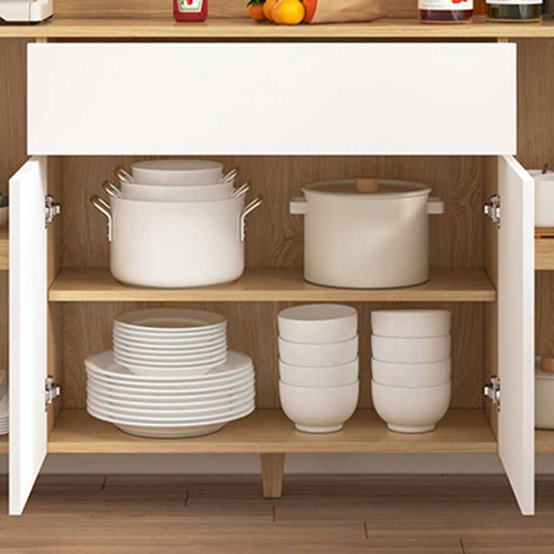 Contemporary Dining Hutch Wood Storage Cabinet for Dining Room