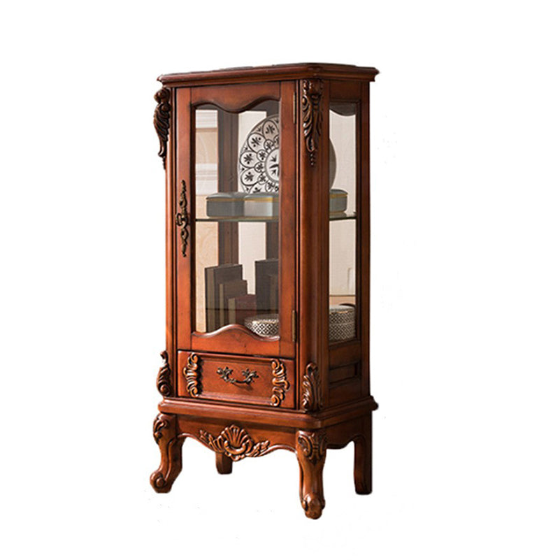 Tradizionale mobile curioso porte in vetro in legno a buffet per sala da pranzo