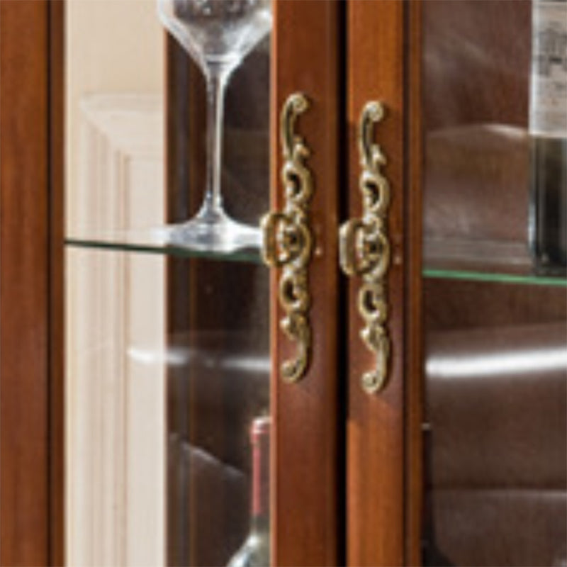 Tradizionale mobile curioso porte in vetro in legno a buffet per sala da pranzo