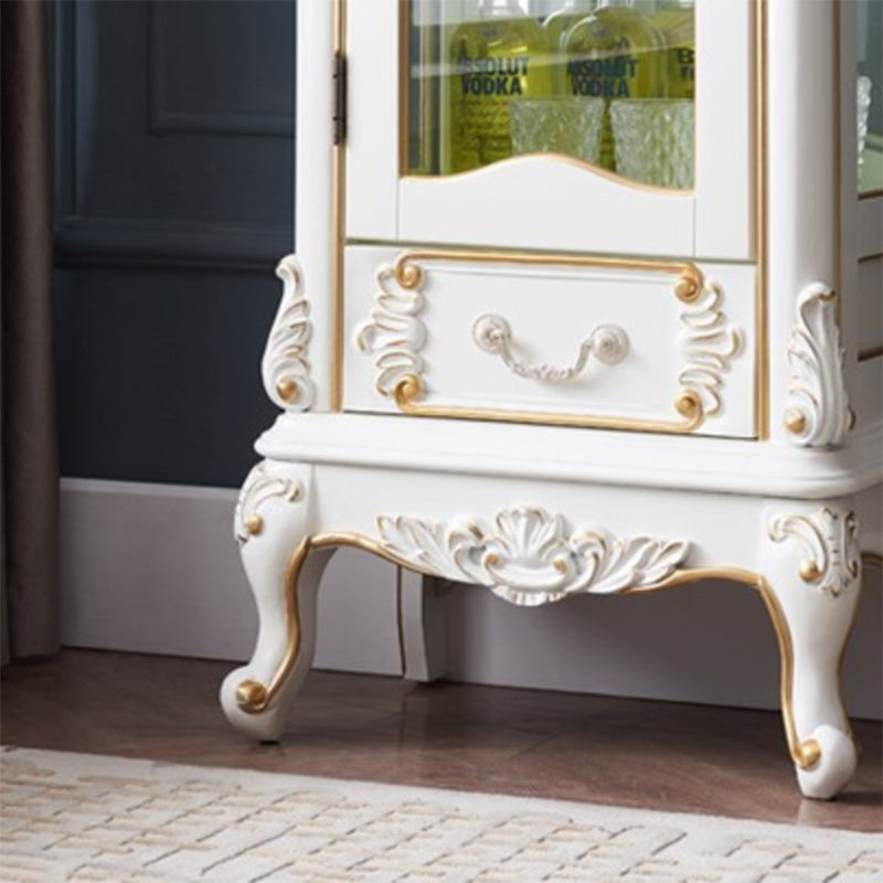 Tradizionale mobile curioso porte in vetro in legno a buffet per sala da pranzo