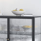 Contemporary Curio Cabinet Glass Doors Metal Storage Cabinet for Living Room
