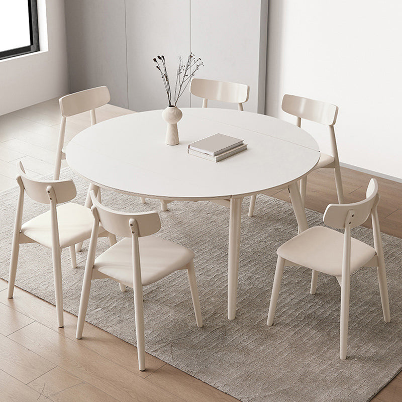 Sintered Stone Dining Table Modern Rectangle Dining Table for Kitchen 51.2"L x 51.2"W x 29.5"H Without Chairs Clearhalo 'Dining Tables & Seating' 'Dining Tables' 'dining_table' 'furn' 'furn_dining_table' 'Furniture' 'Kitchen & Dining Furniture' 6867889