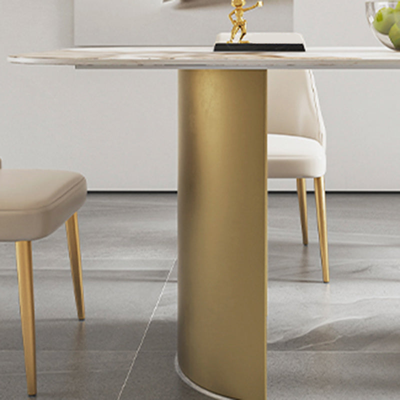 Nordic 1/4/5/6/7 Pièces Ensemble de restauration Table à manger en pierre rectangulaire pour salle à manger de cuisine