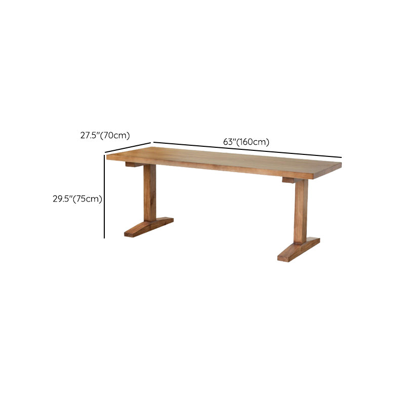 Modern 1/4/5 Pieces Dining Set Pine Wood Rectangle Dining Table for Dining Room