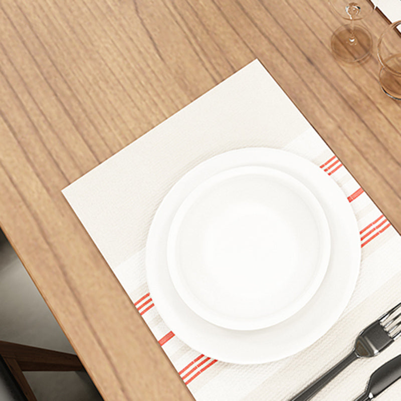 モダンな1/5/7ピースダイニングセット長方形パインウッドダイニングテーブル用カフェ用