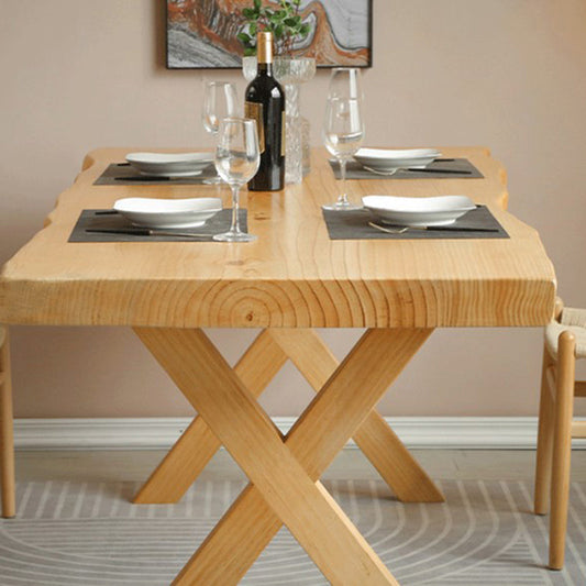 Industrial 1/5 pièces Ensemble de restauration Rectangle Table à manger en bois pour le salon