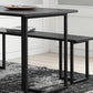 Modern 1/2 Pieces Dining Set Rectangle Wood Dining Table for Kitchen