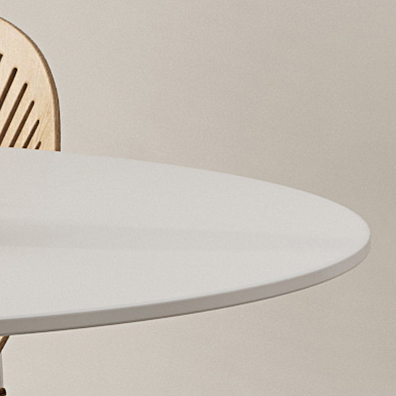 Modern 1/3/4/5 Pieces Dining Set Round Stone Dining Table for Cafe Clearhalo 'Dining Room Sets' 'Dining Tables & Seating' 'dining_room_set' 'furn' 'furn_dining_room_set' 'Furniture' 'Kitchen & Dining Furniture' 6868058