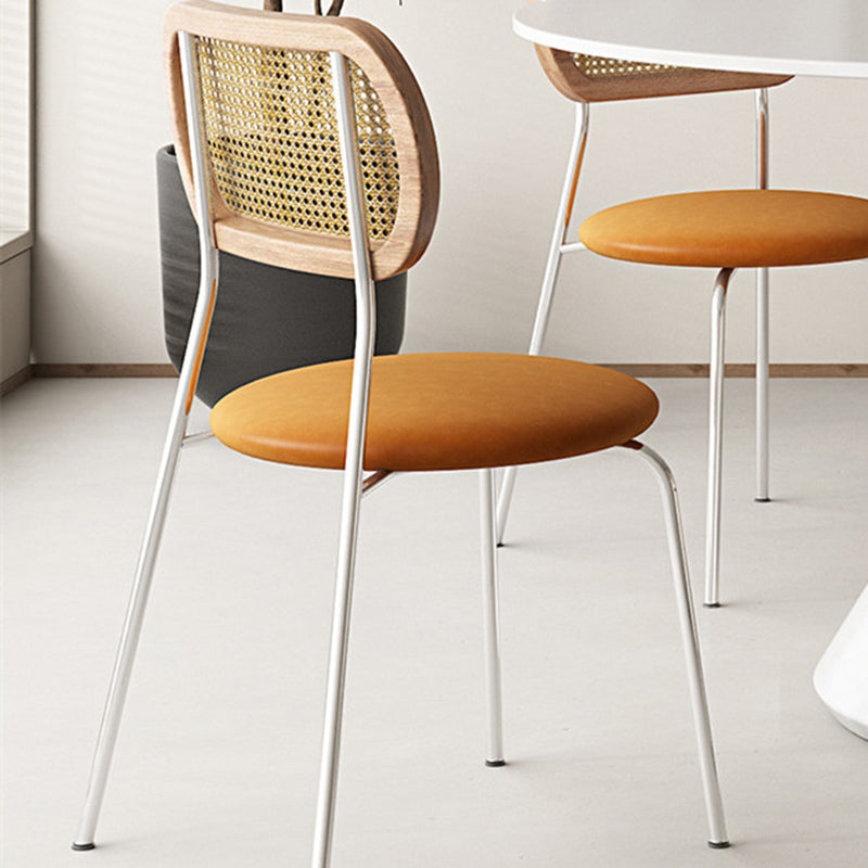 Modern 1/3/4/5 Pieces Dining Set Round Stone Dining Table for Cafe Clearhalo 'Dining Room Sets' 'Dining Tables & Seating' 'dining_room_set' 'furn' 'furn_dining_room_set' 'Furniture' 'Kitchen & Dining Furniture' 6868061