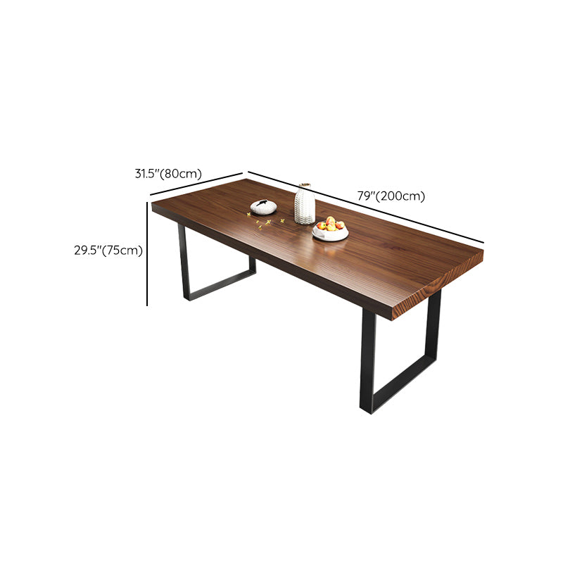 Industrial 1/3/5/7 Pieces Dining Set Rectangle Pine Wood Dining Table for Dining Room