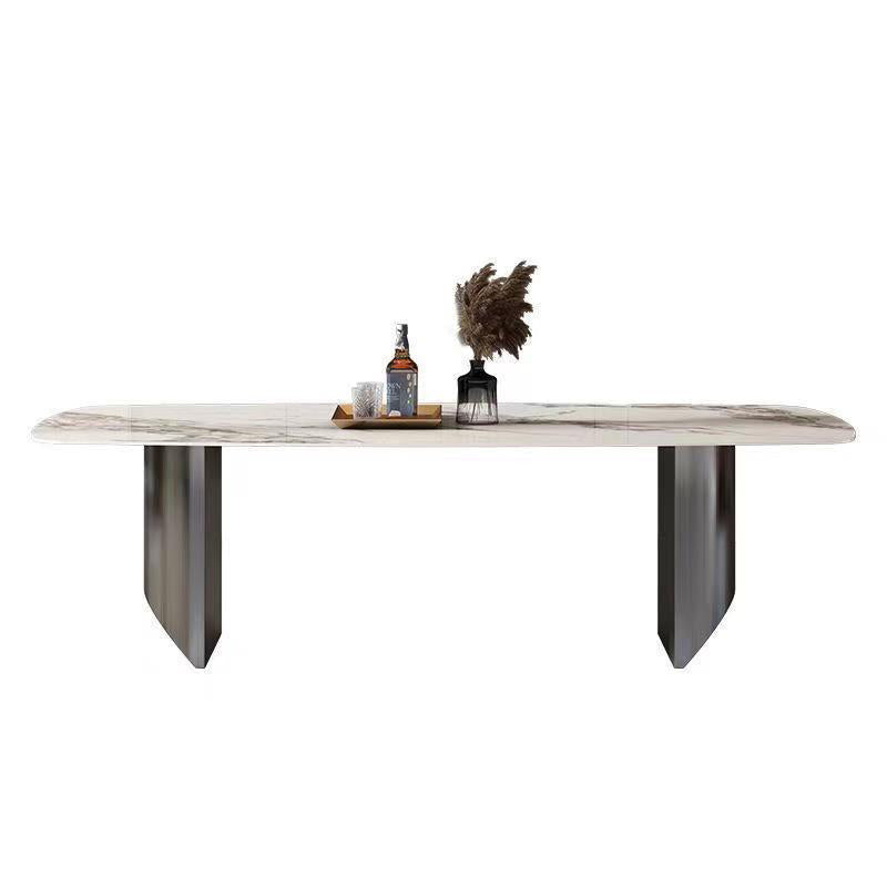Modern 1/2/5 stukken Dinerset rechthoekige stenen eettafel voor keuken