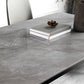 Modern 1/5 Pieces Dining Set Rectangle Stone Dining Table for Kitchen Clearhalo 'Dining Room Sets' 'Dining Tables & Seating' 'dining_room_set' 'furn' 'furn_dining_room_set' 'Furniture' 'Kitchen & Dining Furniture' 6868171