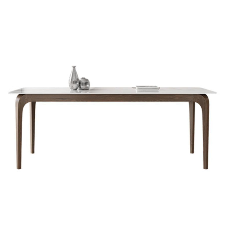 Pièces modernes 1/4/5/6/7 Pièces Ensemble de restauration Table à manger en pierre Rectangle pour cuisine