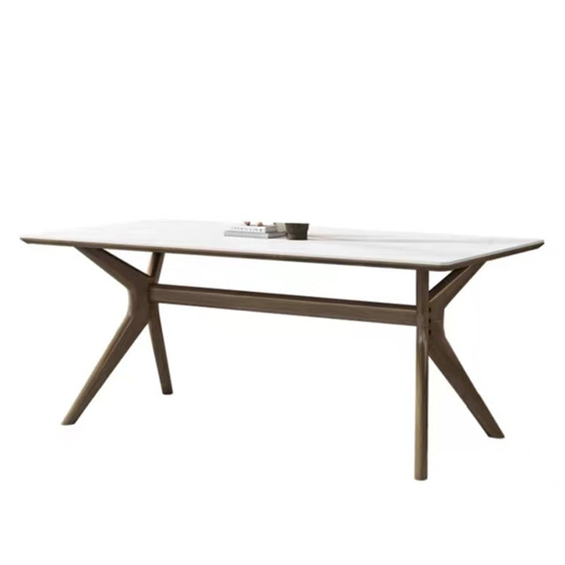 モダンな1/2/5/6ピースダイニングセットダイニングルーム用の長方形の石のダイニングテーブル