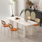 Modern 1/5 Pieces Dining Set Stone Dining Table for Living Room