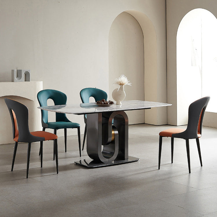 Rectangle Modern Dining Table Set 1/2/5/7 Pcs Dinette Set for Dining Room Clearhalo 'Dining Room Sets' 'Dining Tables & Seating' 'dining_room_set' 'furn' 'furn_dining_room_set' 'Furniture' 'Kitchen & Dining Furniture' 6868245