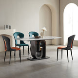 Rectangle Modern Dining Table Set 1/2/5/7 Pcs Dinette Set for Dining Room Clearhalo 'Dining Room Sets' 'Dining Tables & Seating' 'dining_room_set' 'furn' 'furn_dining_room_set' 'Furniture' 'Kitchen & Dining Furniture' 6868245