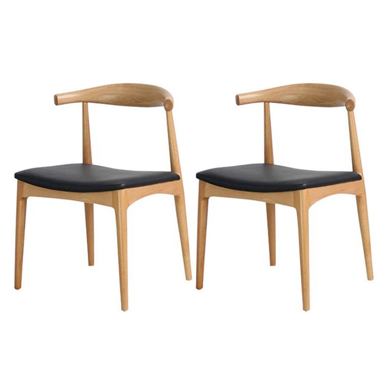 Light Brown Wood Dining Set 1/2/5 Pieces Industrial Dinette Set with Wooden Chairs