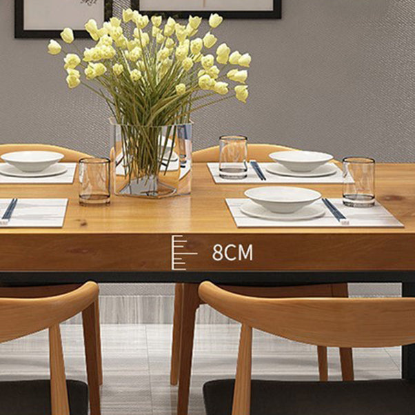 Light Brown Wood Dining Set 1/2/5 Pieces Industrial Dinette Set with Wooden Chairs Clearhalo 'Dining Room Sets' 'Dining Tables & Seating' 'dining_room_set' 'furn' 'furn_dining_room_set' 'Furniture' 'Kitchen & Dining Furniture' 6868273