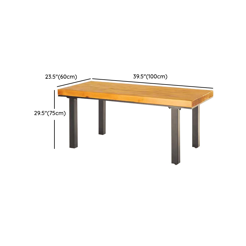 Light Brown Wood Dining Set 1/2/5 Pieces Industrial Dinette Set with Wooden Chairs Clearhalo 'Dining Room Sets' 'Dining Tables & Seating' 'dining_room_set' 'furn' 'furn_dining_room_set' 'Furniture' 'Kitchen & Dining Furniture' 6868286