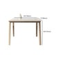 Stone Dining Table Set with Ash Wood Frame 1/4/5/7 Pcs Contemporary White Dining Set