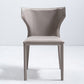 Faux Leather Dining Chairs Modern Style Wingback Armless Chair
