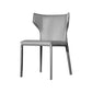 Faux Leather Dining Chairs Modern Style Wingback Armless Chair