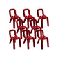 Home Fabric Side Chair Designer Style Open Back Armless Chair Set