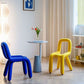 Home Stoffen eetkamerstoelen Designerstijl armloze stoel met open rug