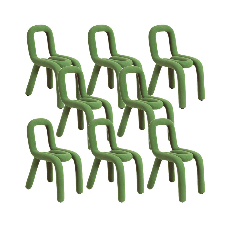 Home Stoffen eetkamerstoelen Designerstijl armloze stoel met open rug