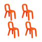 Home Stoffen eetkamerstoelen Designerstijl armloze stoel met open rug