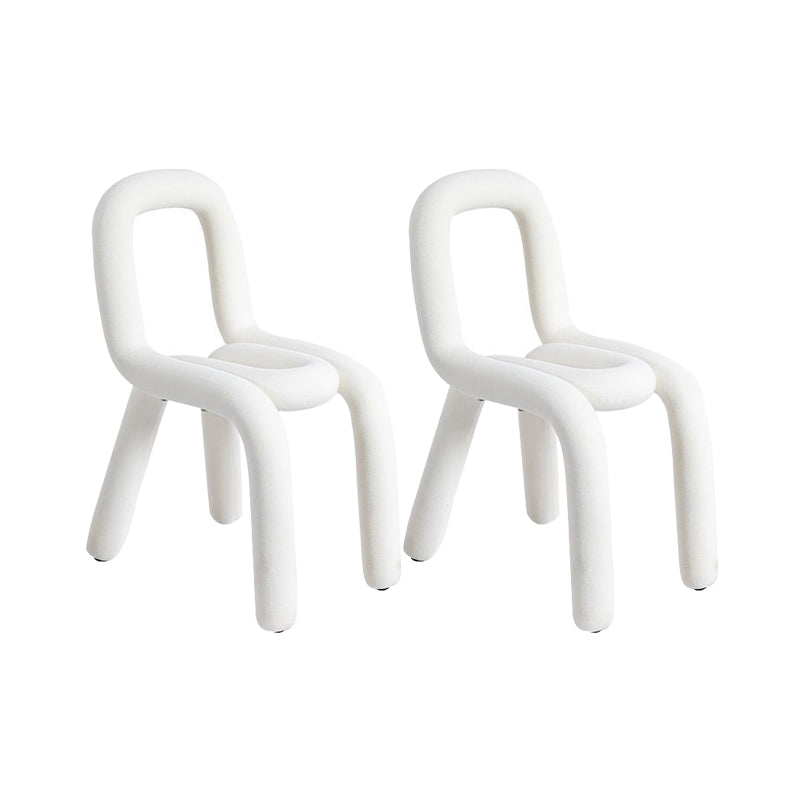 Home Stoffen eetkamerstoelen Designerstijl armloze stoel met open rug