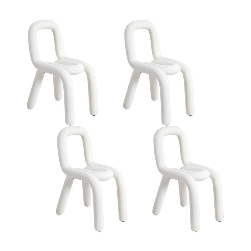 Home Stoffen eetkamerstoelen Designerstijl armloze stoel met open rug