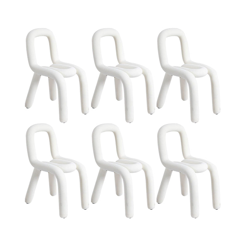 Home Stoffen eetkamerstoelen Designerstijl armloze stoel met open rug