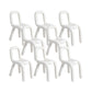 Home Stoffen eetkamerstoelen Designerstijl armloze stoel met open rug