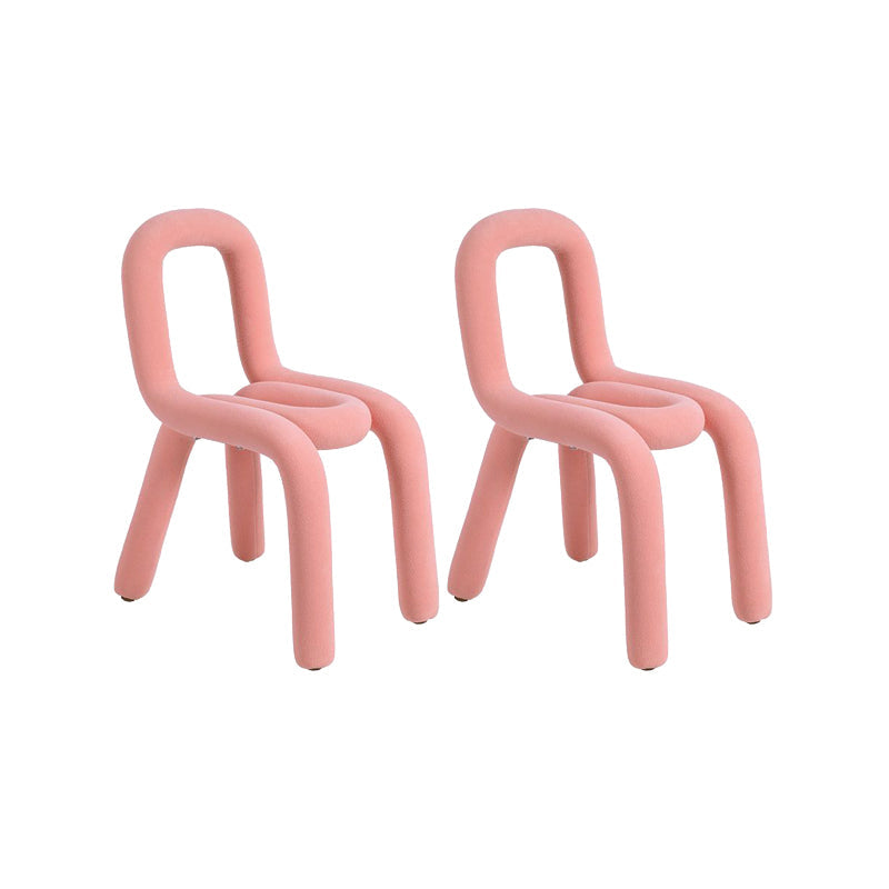 Home Stoffen eetkamerstoelen Designerstijl armloze stoel met open rug