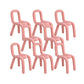 Home Stoffen eetkamerstoelen Designerstijl armloze stoel met open rug