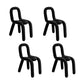 Home Stoffen eetkamerstoelen Designerstijl armloze stoel met open rug