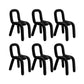 Home Stoffen eetkamerstoelen Designerstijl armloze stoel met open rug