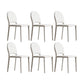Indoor Faux Leather Side Chair Dining Room Armless Dining Chairs
