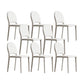 Indoor Faux Leather Side Chair Dining Room Armless Dining Chairs