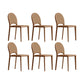Indoor Faux Leather Side Chair Dining Room Armless Dining Chairs