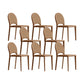 Indoor Faux Leather Side Chair Dining Room Armless Dining Chairs