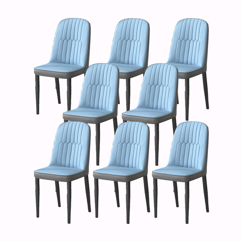 Set di sedie da pranzo in pelle in pelle di PU Set di set di sedie a bracciale