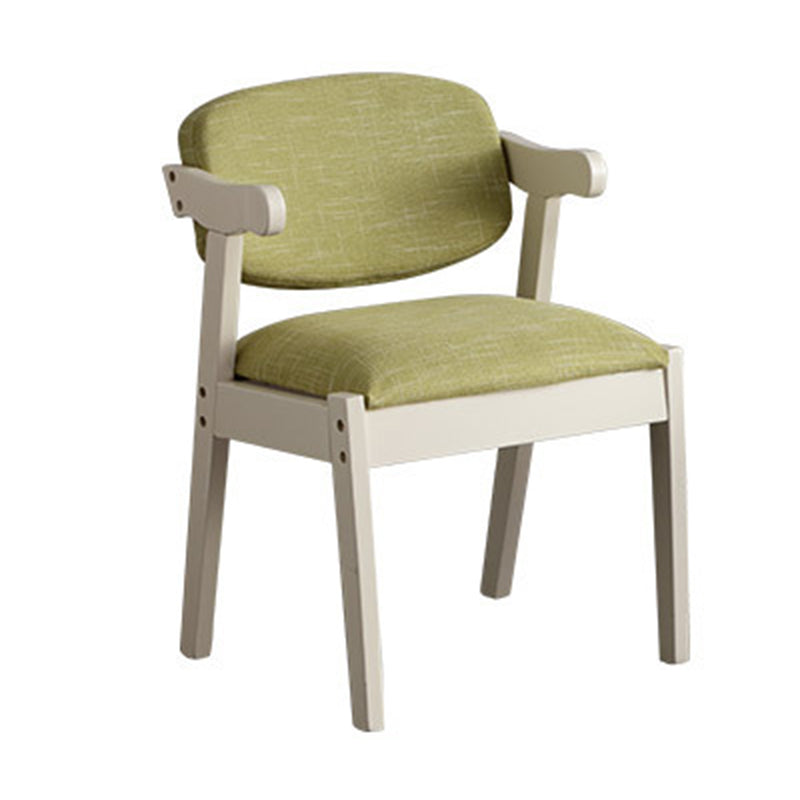 Silla de comedor de madera sólida silla de brazo trasero de estilo moderno para comedor