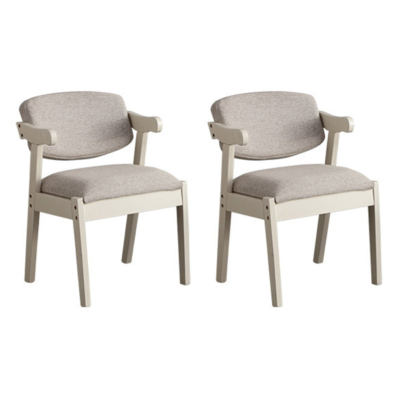 Silla de comedor de madera sólida silla de brazo trasero de estilo moderno para comedor