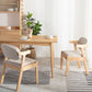 Silla de comedor de madera sólida silla de brazo trasero de estilo moderno para comedor
