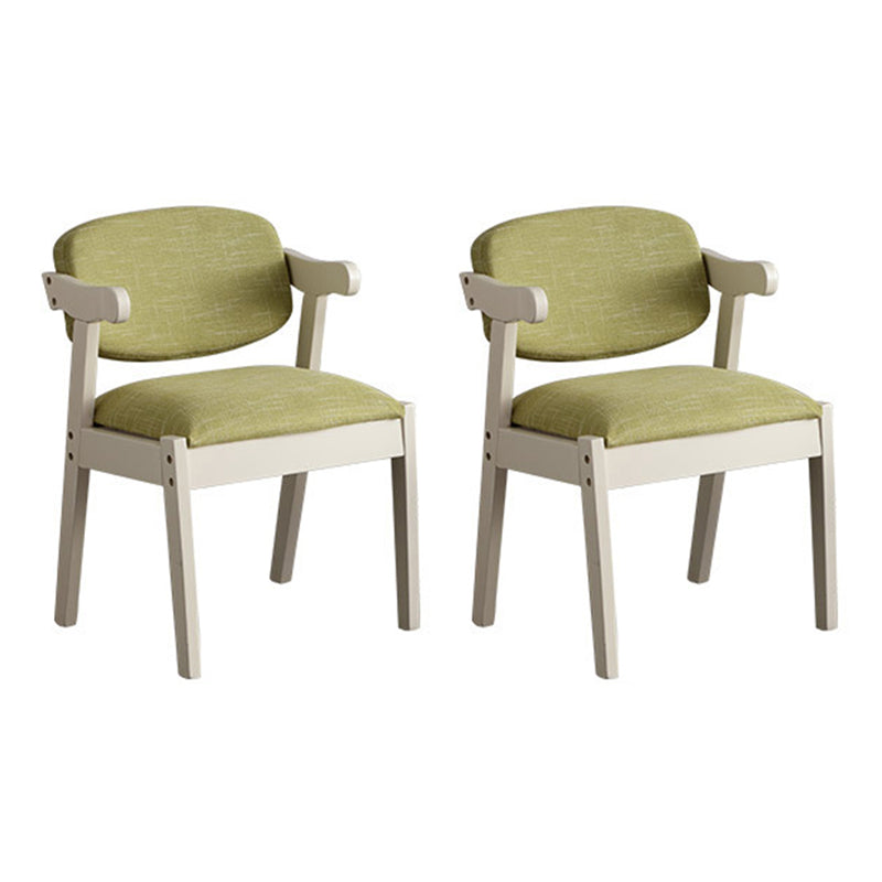 Silla de comedor de madera sólida silla de brazo trasero de estilo moderno para comedor