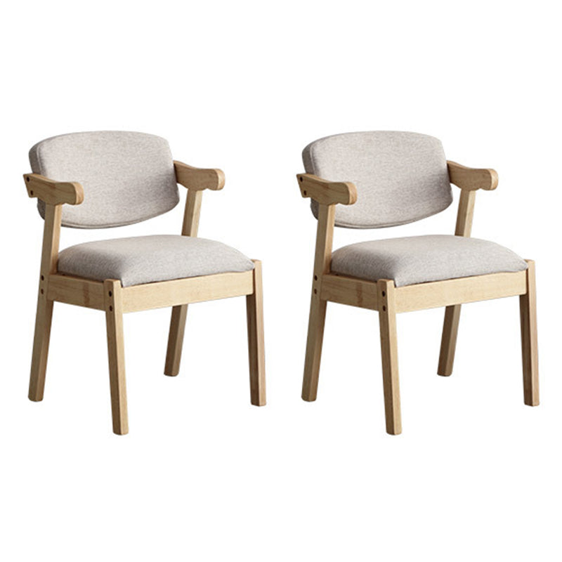 Silla de comedor de madera sólida silla de brazo trasero de estilo moderno para comedor
